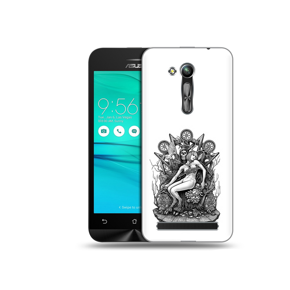 

Чехол MyPads Tocco для Asus ZenFone Go (ZB452KG) девушка на троне, Прозрачный, Tocco