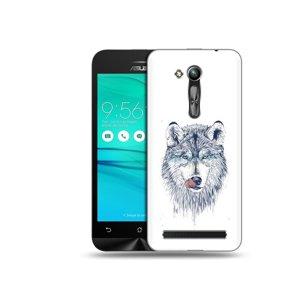 

Чехол MyPads Tocco для Asus ZenFone Go (ZB452KG) голодгый волк, Прозрачный, Tocco