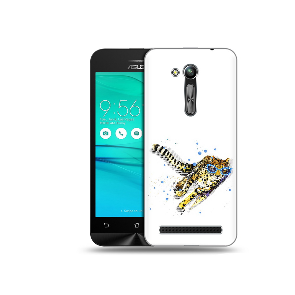 

Чехол MyPads Tocco для Asus ZenFone Go (ZB452KG) гепард в очках, Прозрачный, Tocco