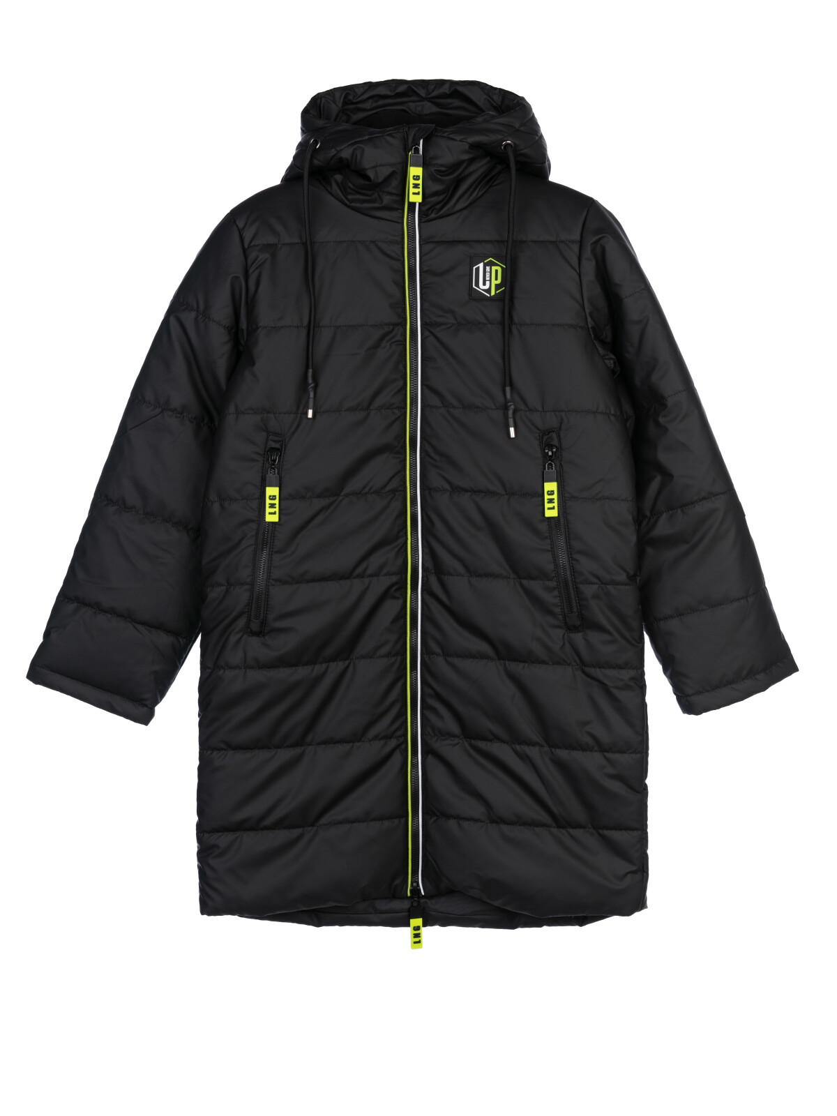 Пальто текстильное с полиуретановым покрытием для мальчиков PlayToday, черный, 170