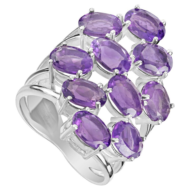 

Кольцо из серебра с аметистом р. 17,5 LAZURIT-ONLINE 8462AG, 8462AG