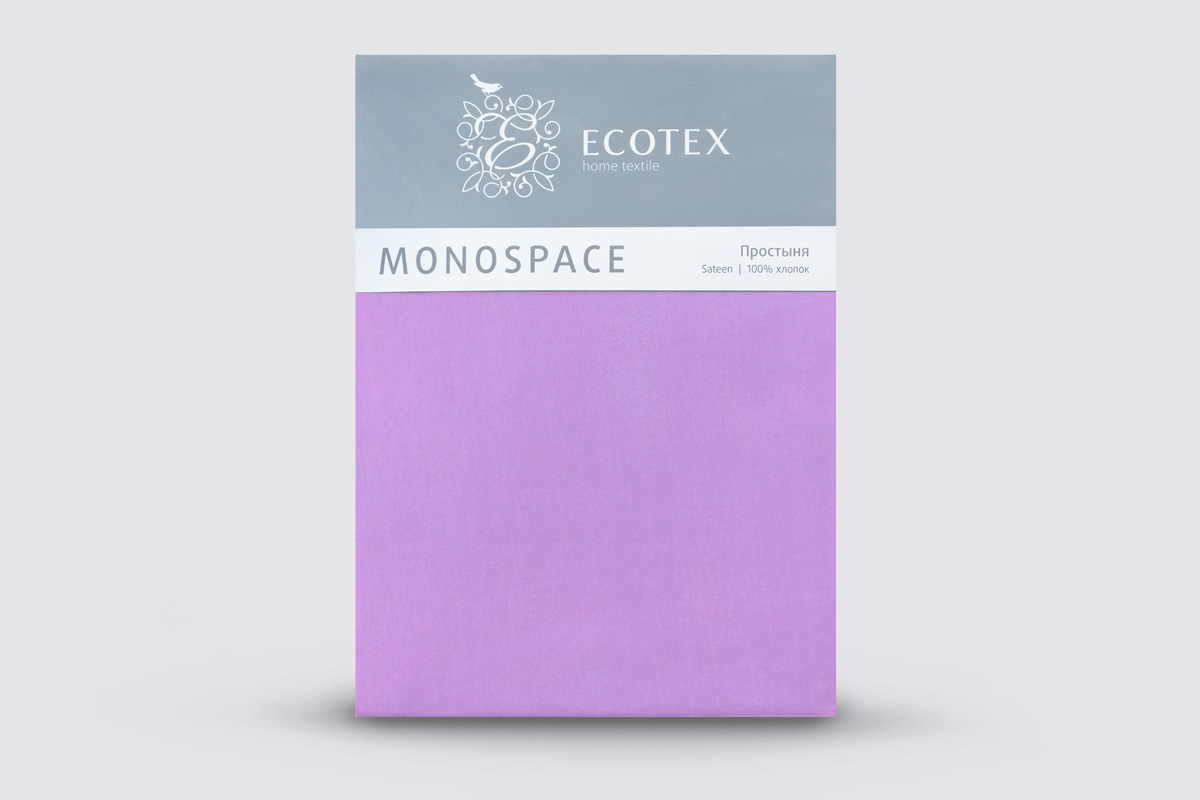 

Простыня Ecotex Моноспейс 1,5 спальная, 150x215, сатин-премиум, фиолетовый, Моноспейс