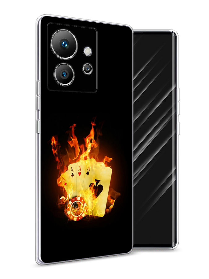 

Чехол Awog на Infinix Zero Ultra 5G "Горящие карты", Черный;оранжевый, 3102850-9