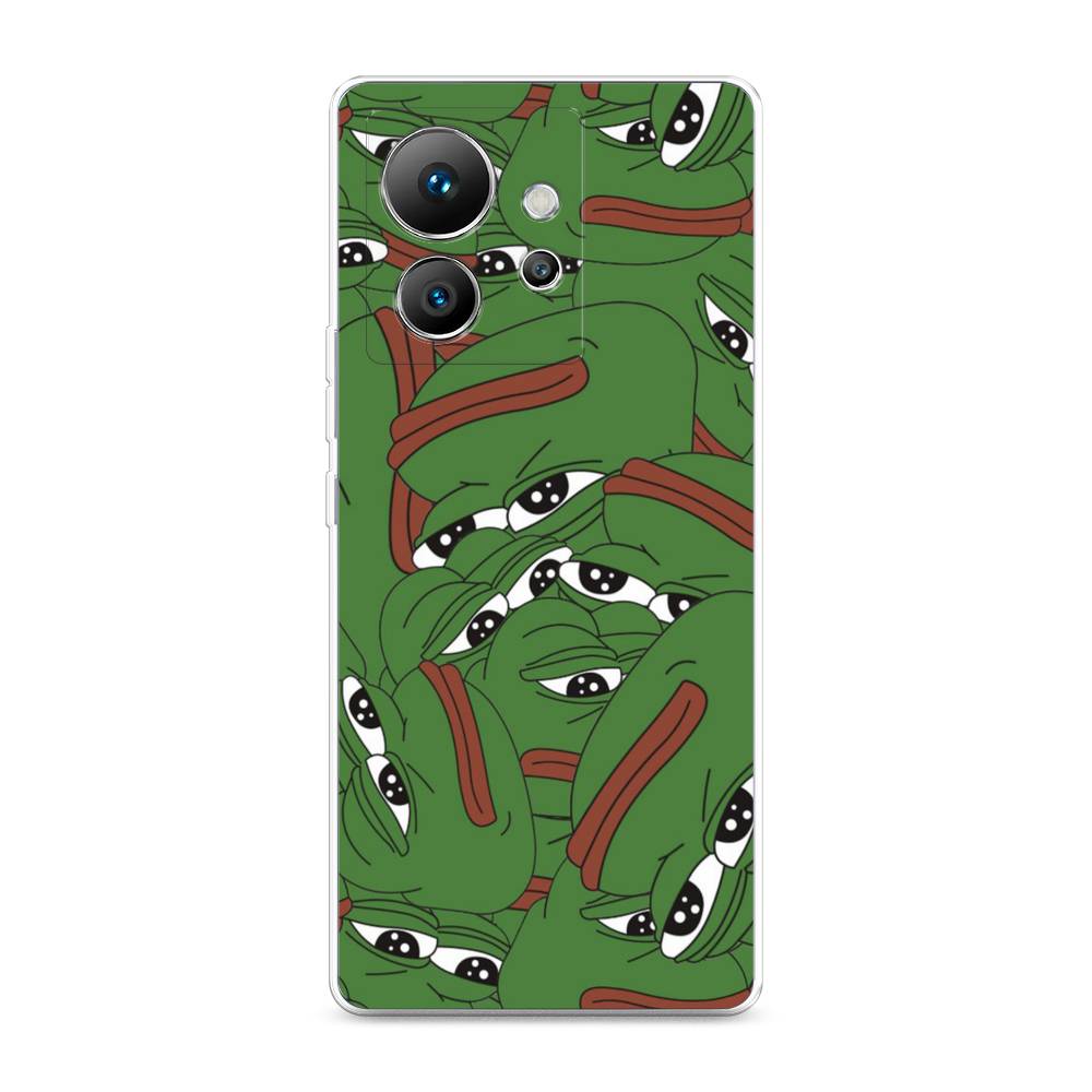 

Чехол Awog на Infinix Zero Ultra 5G "Печальный frog", Зеленый;белый, 3102850-9
