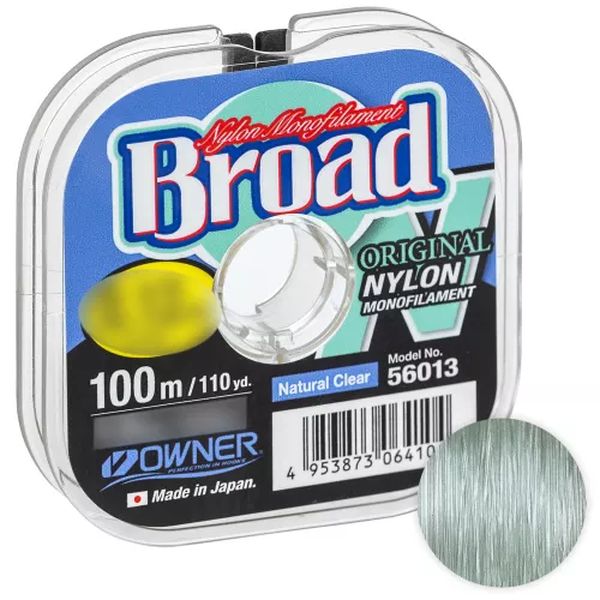 

Леска Owner Broad 0,22мм. 4,3кг. 100м. /прозрачный, Broad