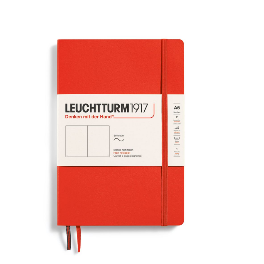 

Блокнот Leuchtturm1917 Classic Medium 369798 125л, Без разметки, A5, мягкая обложка