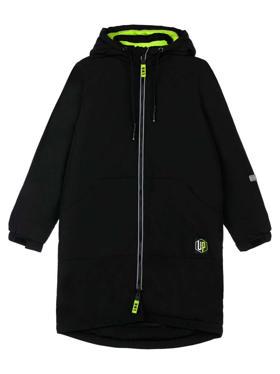 Пальто текстильное с полиуретановым покрытием для мальчиков PlayToday, черный, 170