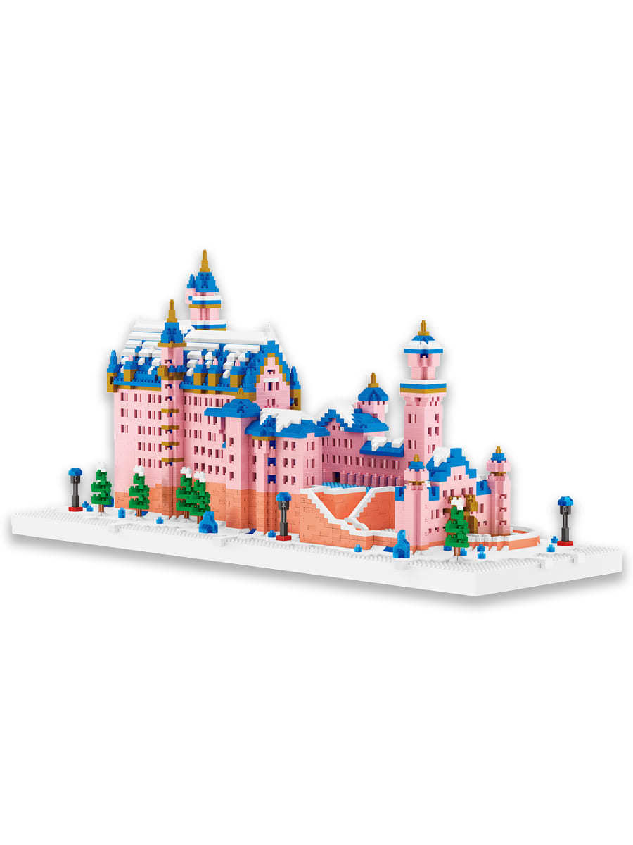 фото Конструктор wisehawk розовый замок 6392 детали №2633 pink castle big gift series