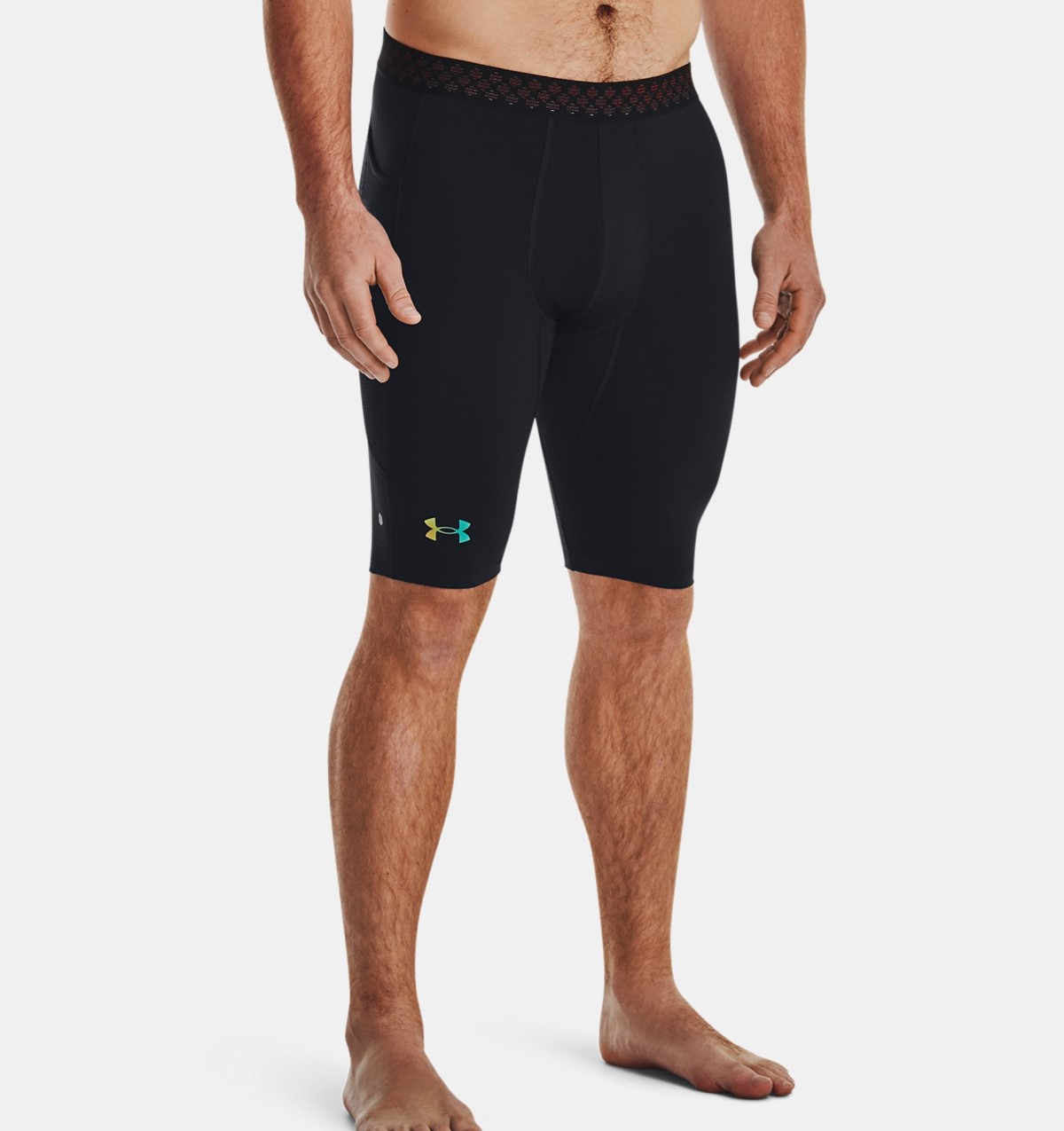 Велосипедки компрессионные мужские Under Armour UA SmartForm Rush Lng Shorts, M UNDER ARMOUR черный