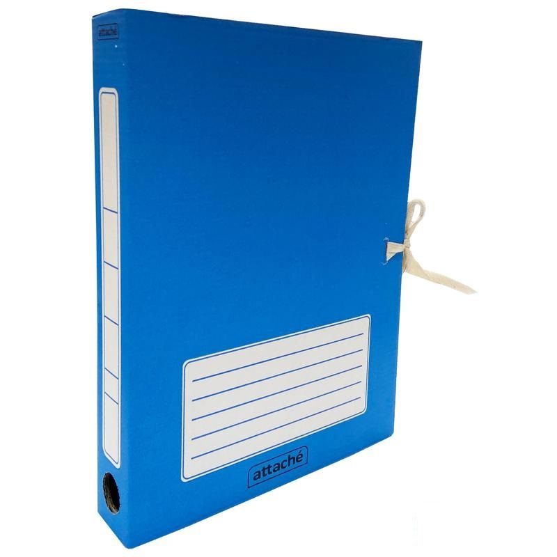 

Короб архивный Attache (232x46x316мм, 45мм, до 450л, на завязках) синий, 50шт.