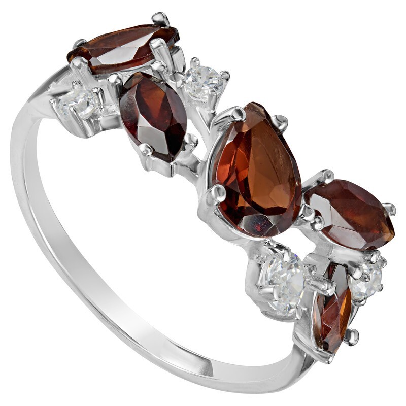 

Кольцо из серебра с гранатом р.  LAZURIT-ONLINE 8432AG, 8432AG