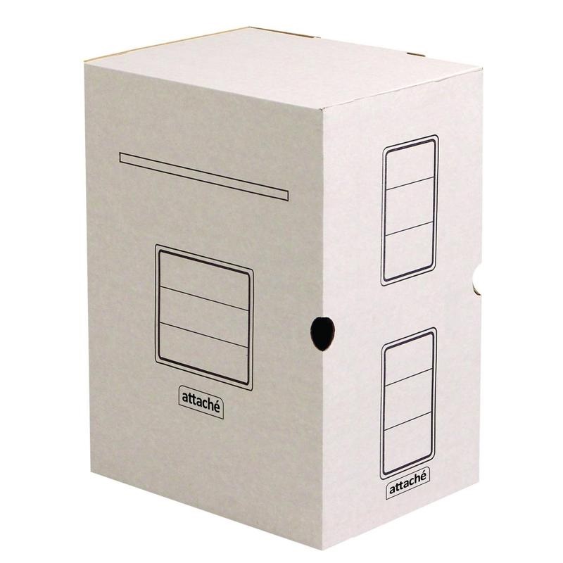 

Короб архивный Attache 256x200x320мм, 200мм, до 1900л., гофрокартон белый, 5шт., 5 уп.