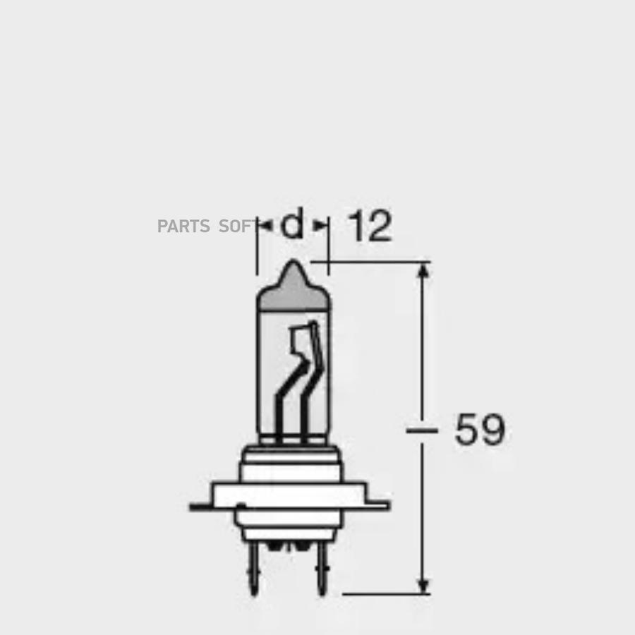 

Лампа Osram COOL BLUE® INTENSE 4200K H7 (55W 12V PX26d) 1шт.