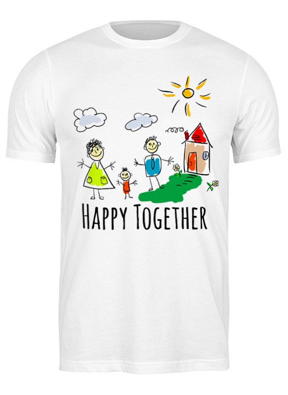 

Футболка мужская Printio Happy together белая 3XL, Белый, Happy together