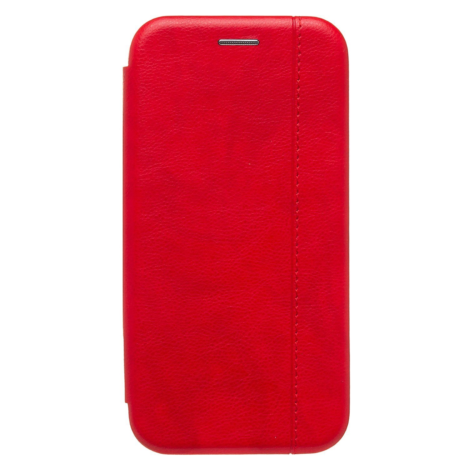 

Чехол iPhone 15 флип боковой кожзам №3 <красный>