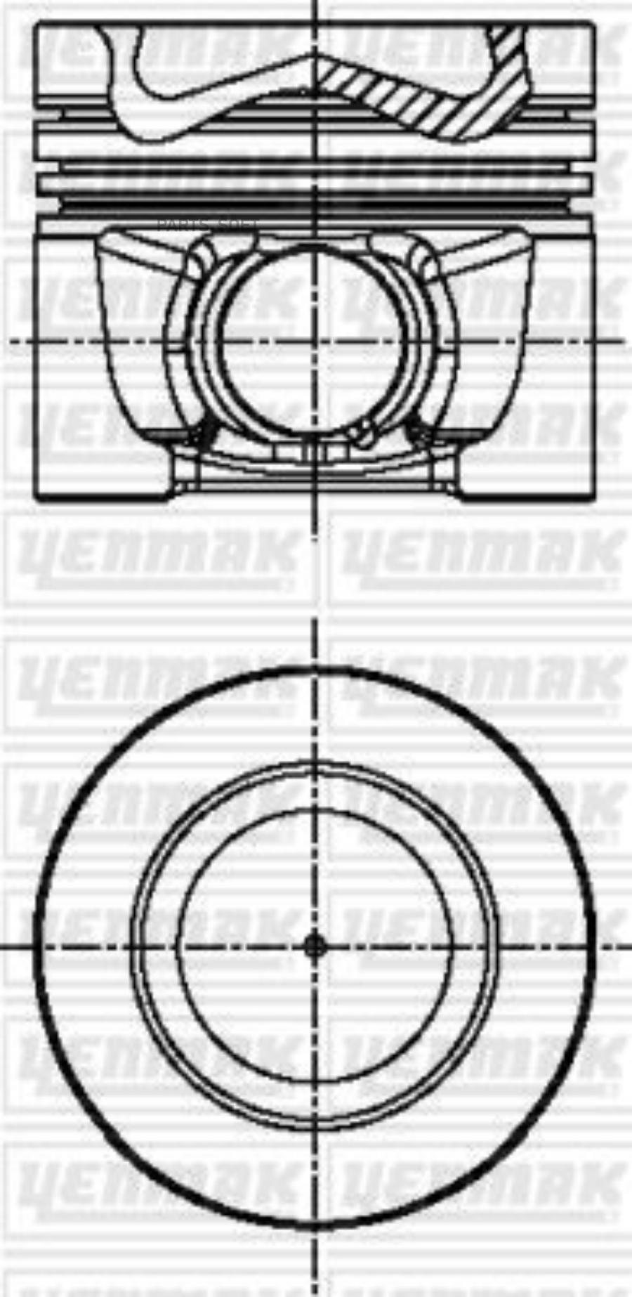 

Поршень двс YENMAK 3104341000