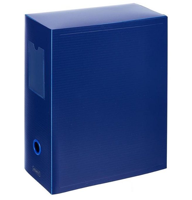 

Короб архивный Attache 245x120x330мм, 120мм, до 1150л., пластик синий, 15шт.