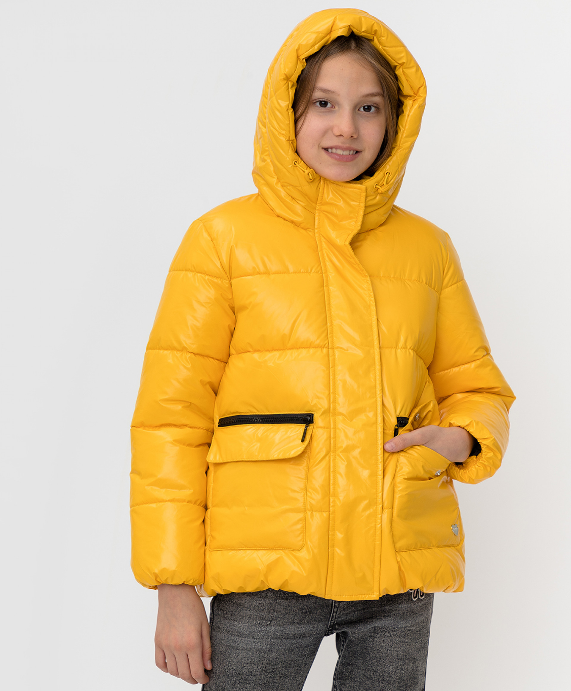 

Желтая зимняя куртка Button Blue 220BBGJC41032700, размер 134, 220BBGJC41032700