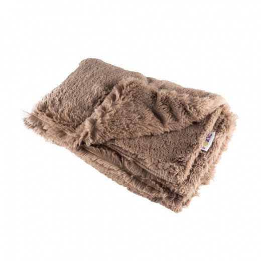 

Подстилка-плед для животных FOXIE Fur Real коричневый, 127х100х1см