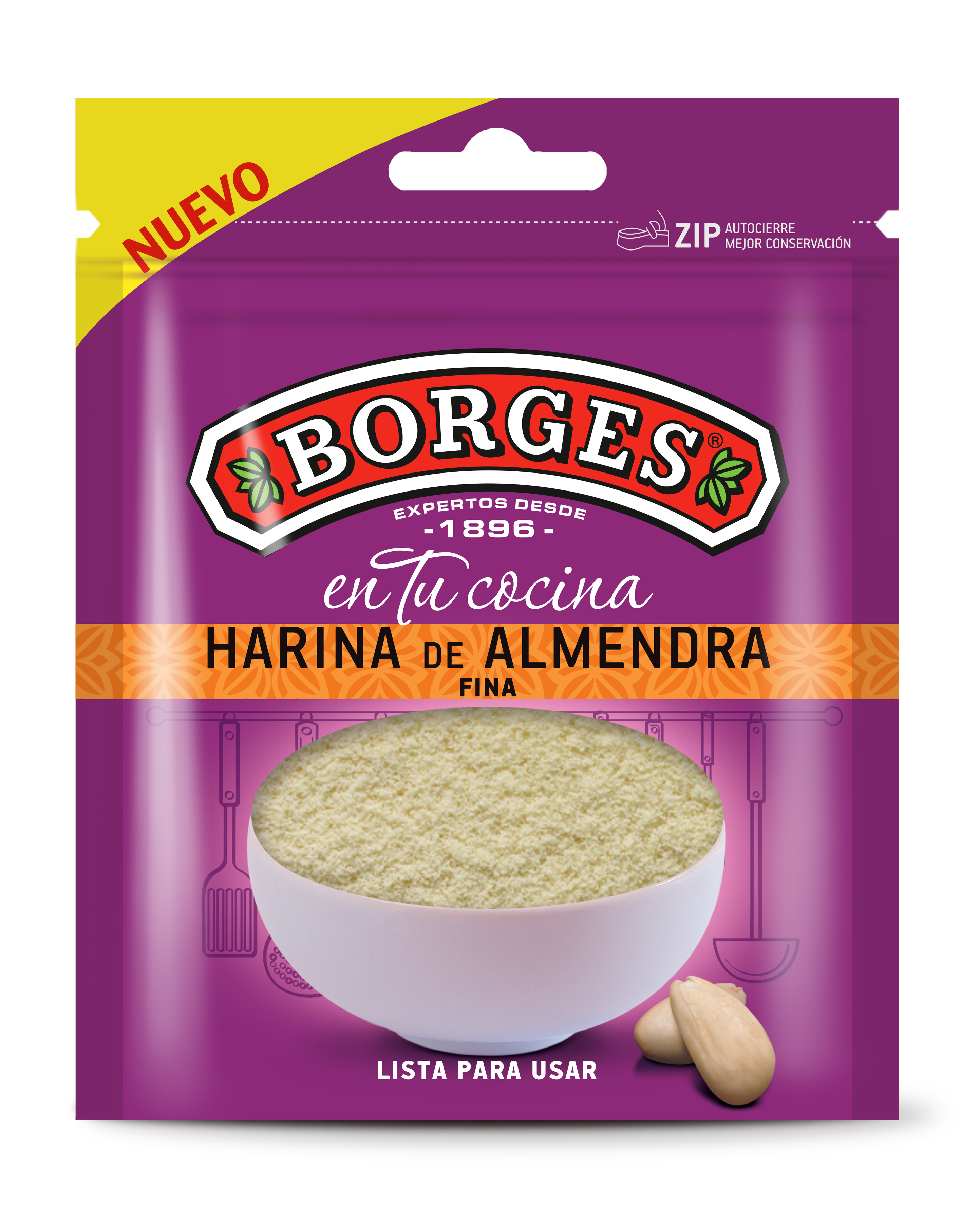 

Миндальная мука Borges, 125г*4 шт