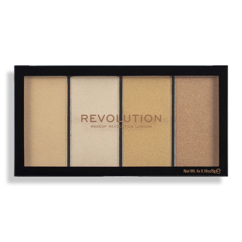 Палетка хайлайтеров REVOLUTION MAKEUP Re-Loaded Lustre Lights, тон Warm, 4 шт. по 5 г