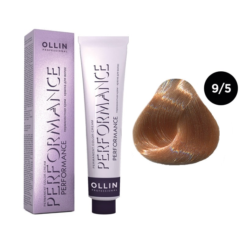 

Краска для волос Ollin Professional Permanent Color 9/5 Блондин махагоновый 60 мл