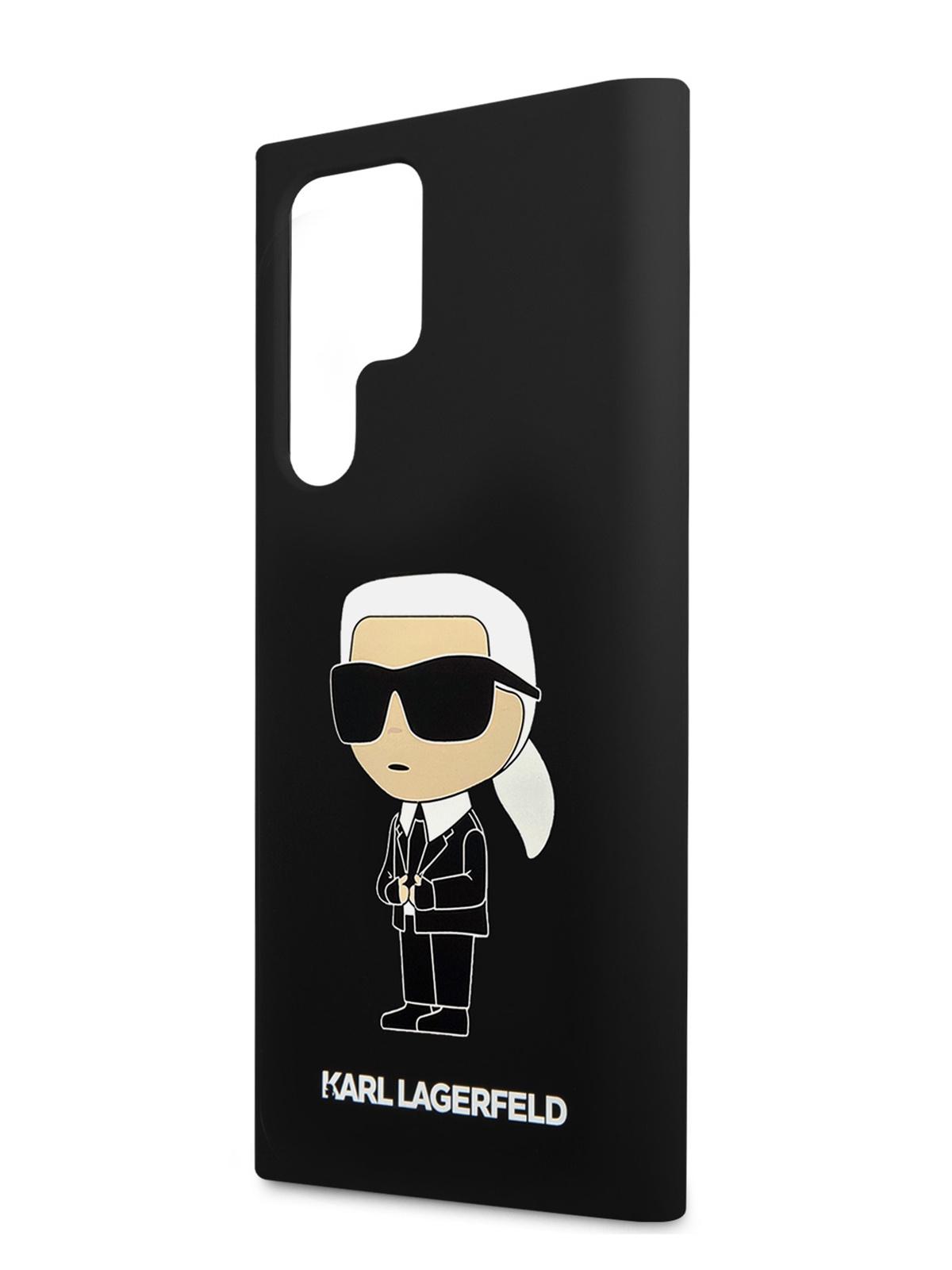 Чехол Karl Lagerfeld для Galaxy S24 Ultra с эффектом Soft touch Hard Black