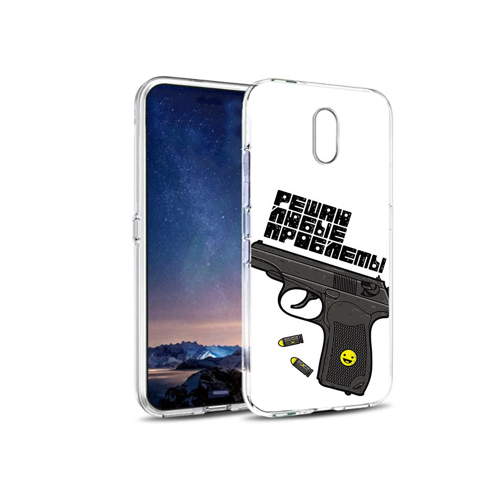 

Чехол MyPads Tocco для BQ 5016G пистолет против проблем, Прозрачный, Tocco