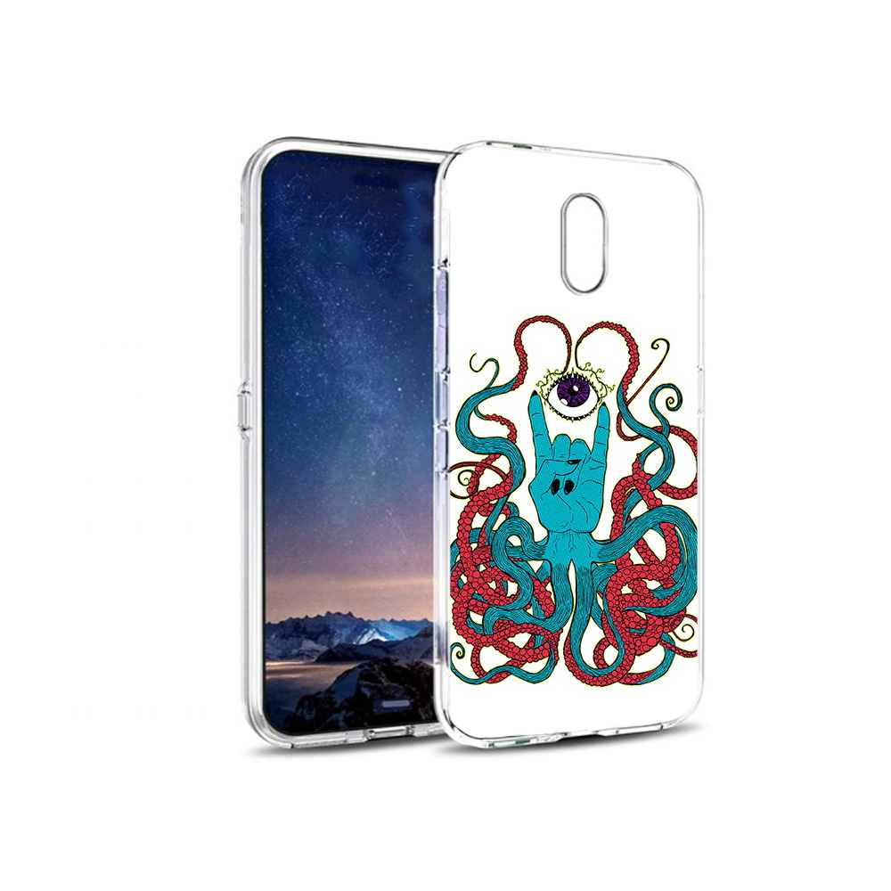 

Чехол MyPads Tocco для BQ 5016G осьминог-рука абстракция, Прозрачный, Tocco