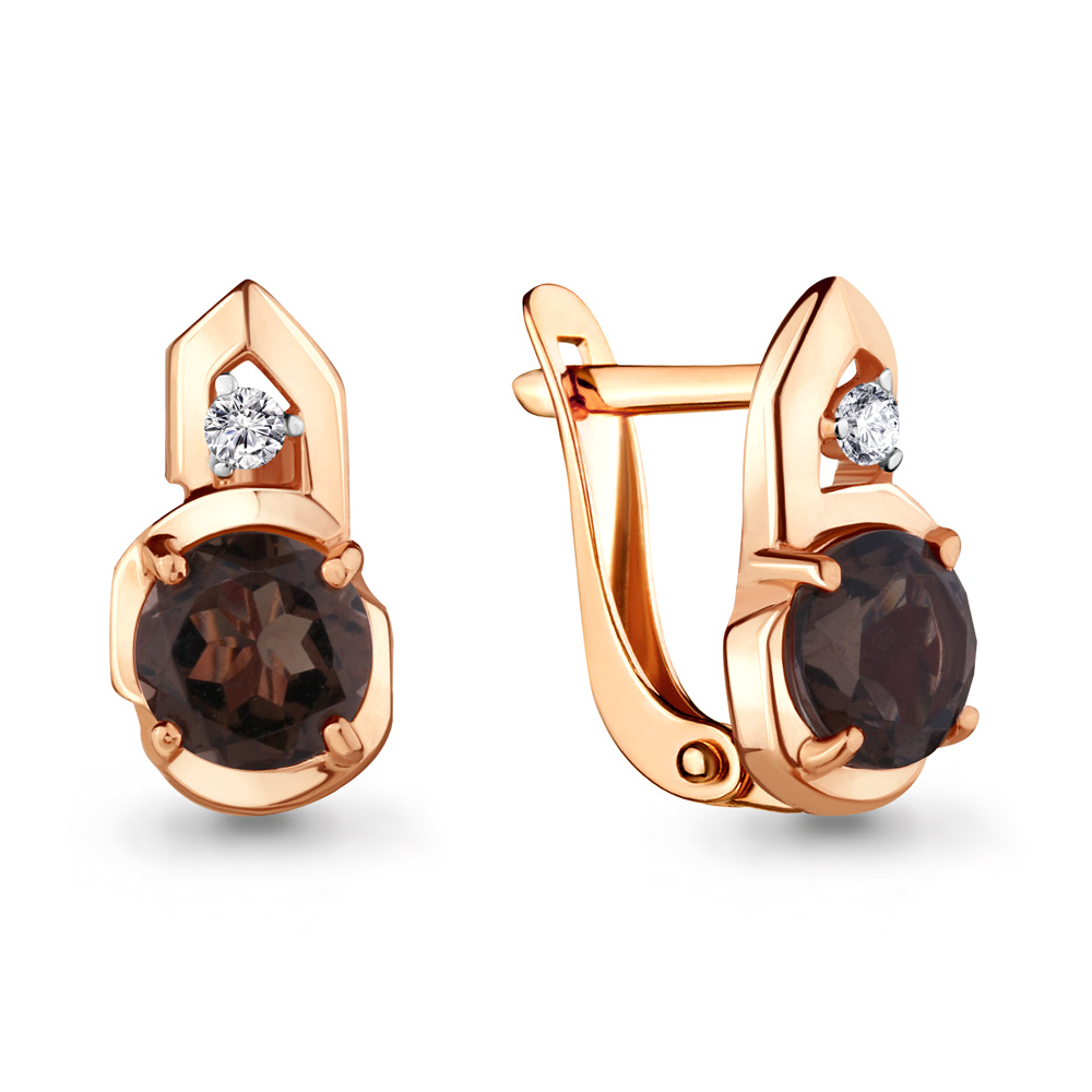 

Серьги из серебра с кварцем Aquamarine 4469201А_925_з, 4469201А_925_з