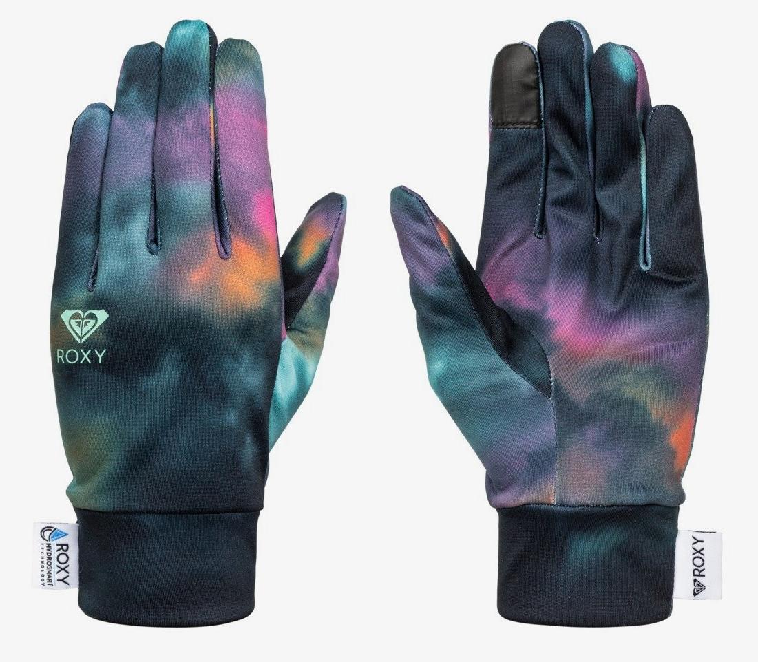 фото Перчатки для сноуборда roxy liner gloves j glov true black pensine (us:xl)