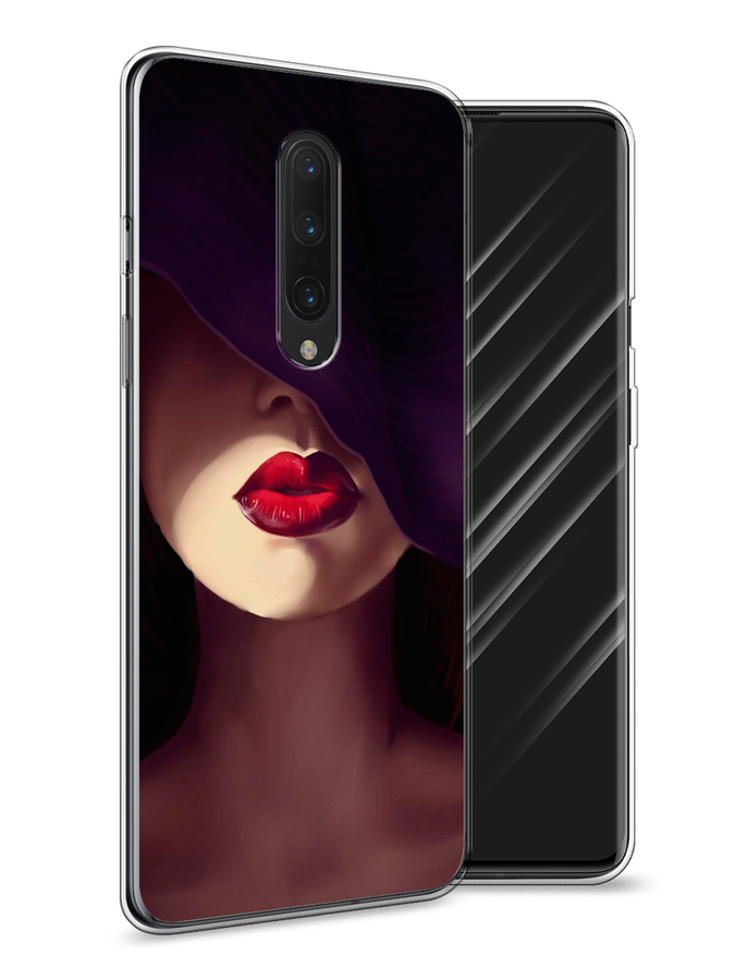 

Чехол Awog на OnePlus 8 / ВанПлас 8 "Красные губы", Черный;бежевый;красный, 151250-7