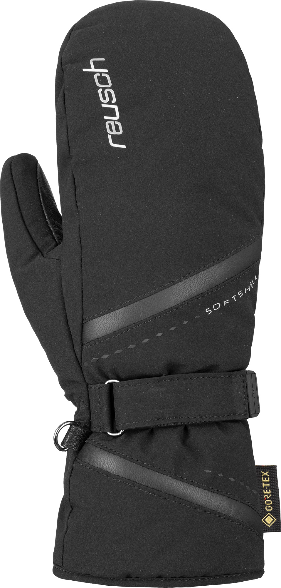 

Варежки Reusch Alexa Gtx Mitten Black/Silver (Inch (Дюйм):8), Alexa Gtx Mitten