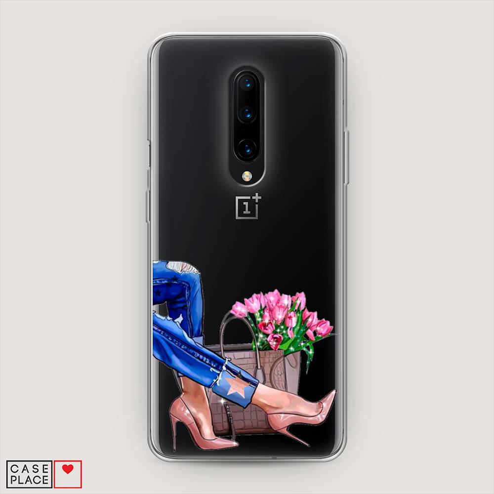 

Чехол Awog на OnePlus 8 / ВанПлас 8 "Каблучки", Голубой;коричневый;розовый, 151250-7