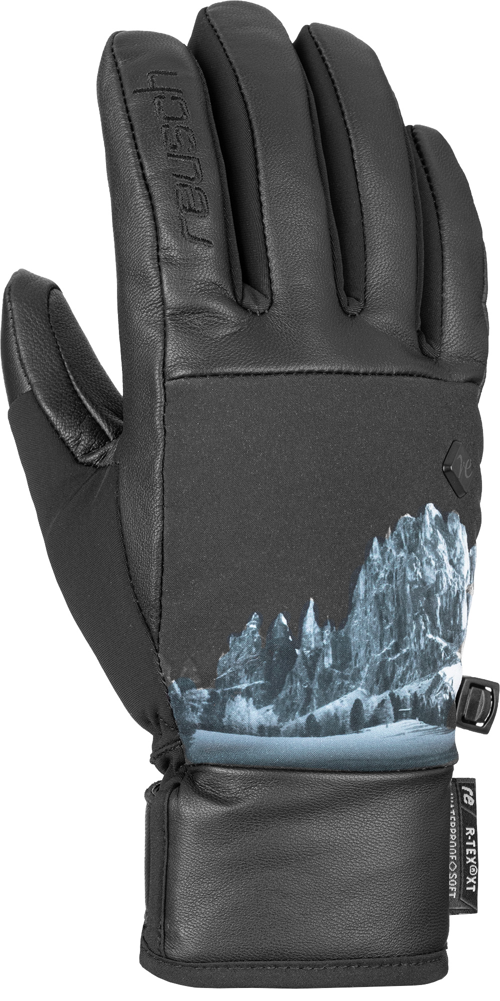 фото Перчатки горнолыжные reusch giorgia r-tex xt black/mountain (inch (дюйм):7,5)