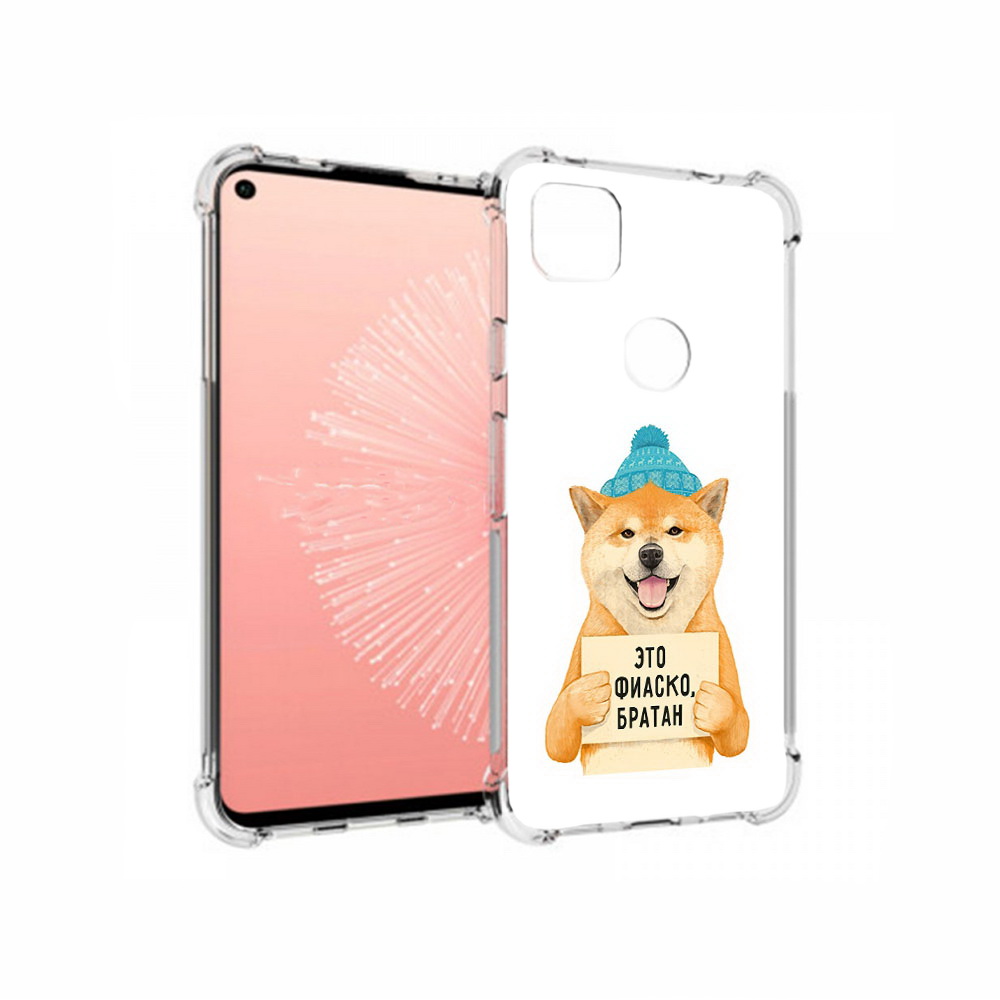 

Чехол MyPads Tocco для Google Pixel 4A фиаско, Прозрачный, Tocco