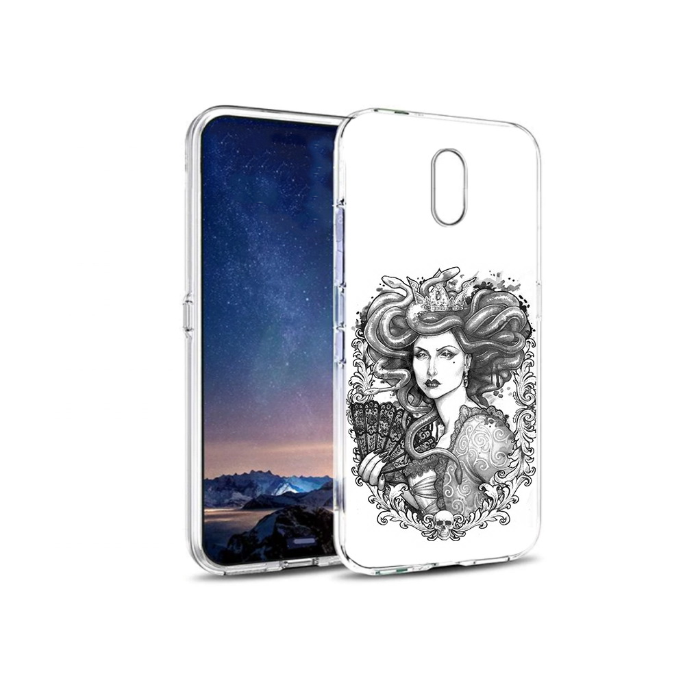 

Чехол MyPads Tocco для BQ 5016G медуза черно белый, Прозрачный, Tocco