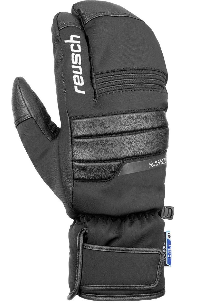 фото Перчатки горнолыжные reusch 2021-22 arise r-tex xt lobster black/white (inch (дюйм):7)