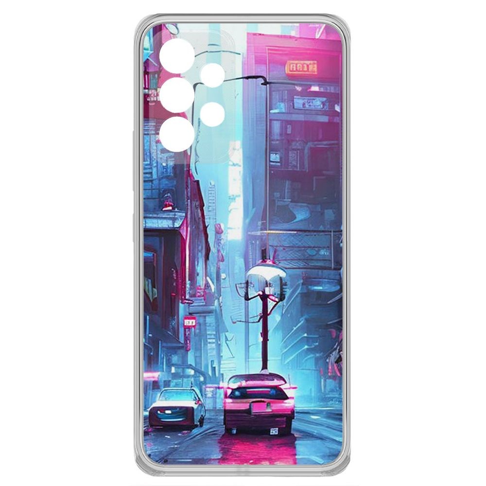

Чехол-накладка Krutoff Clear Case Киберпанк Улица для Samsung Galaxy A33 5G (A336), Прозрачный