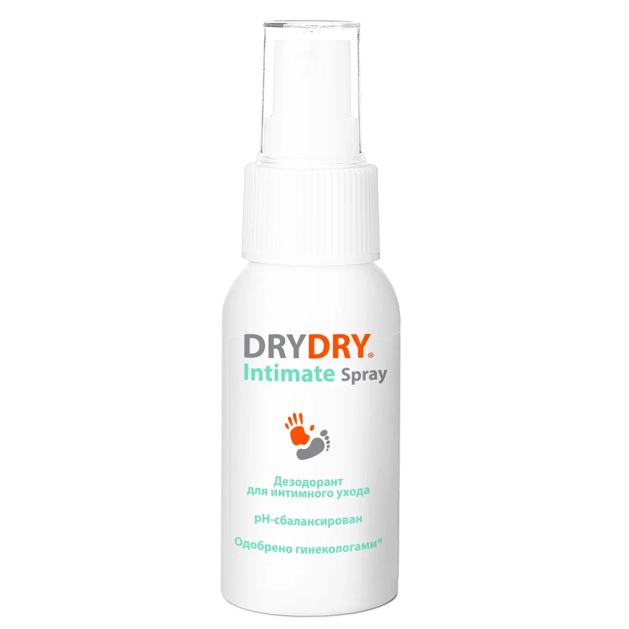 Дезодорант DRY DRY для интимной гигиены с молочной кислотой, спрей от запаха, 50 мл