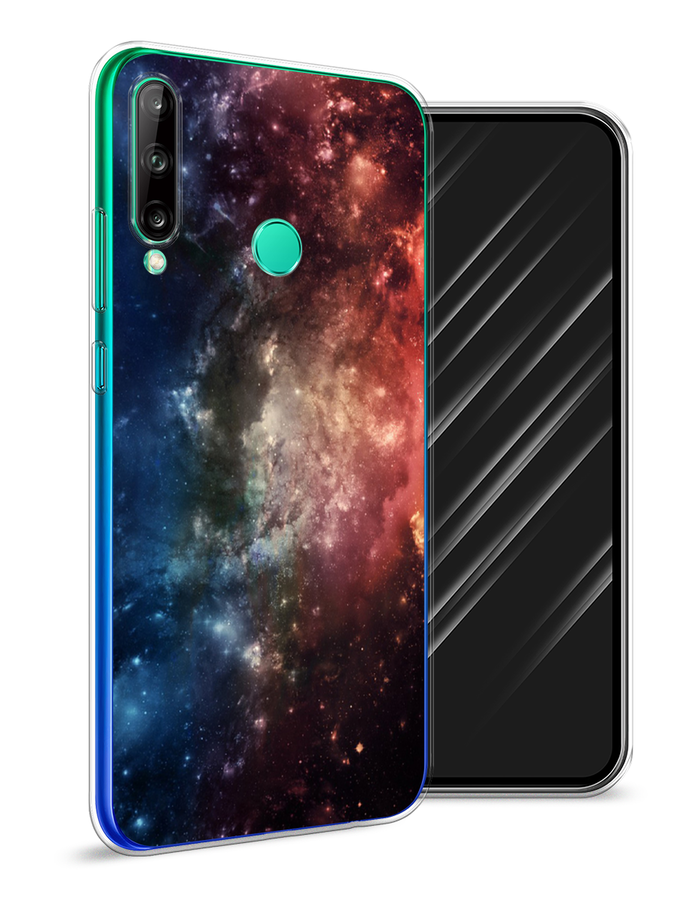 

Чехол Awog на Huawei P40 lite E "Космос", Синий;бежевый;красный, 612450-4