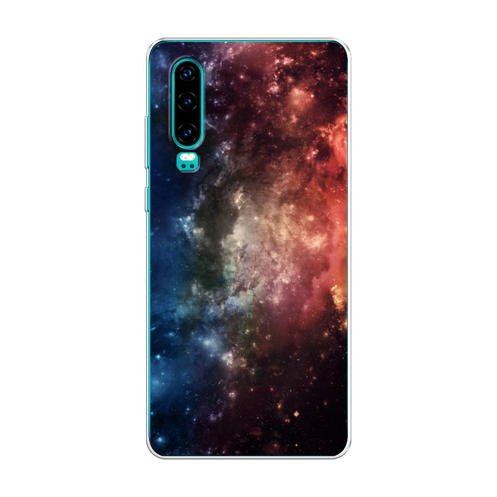 

Чехол Awog на Huawei P30 "Космос", Синий;бежевый;красный, 68550-4