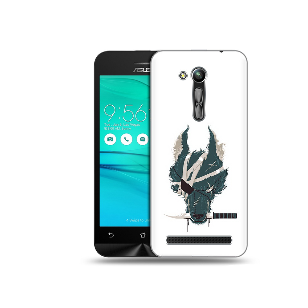 

Чехол MyPads Tocco для Asus ZenFone Go (ZB452KG) волк-разбойник, Прозрачный, Tocco