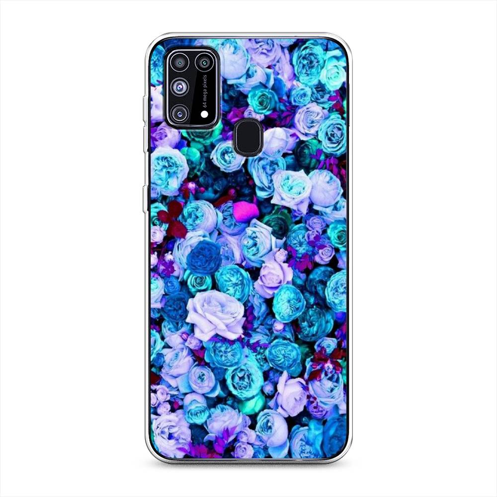 

Чехол на Samsung Galaxy M31 "Цветочный ковер", Фиолетовый, 2100750-2