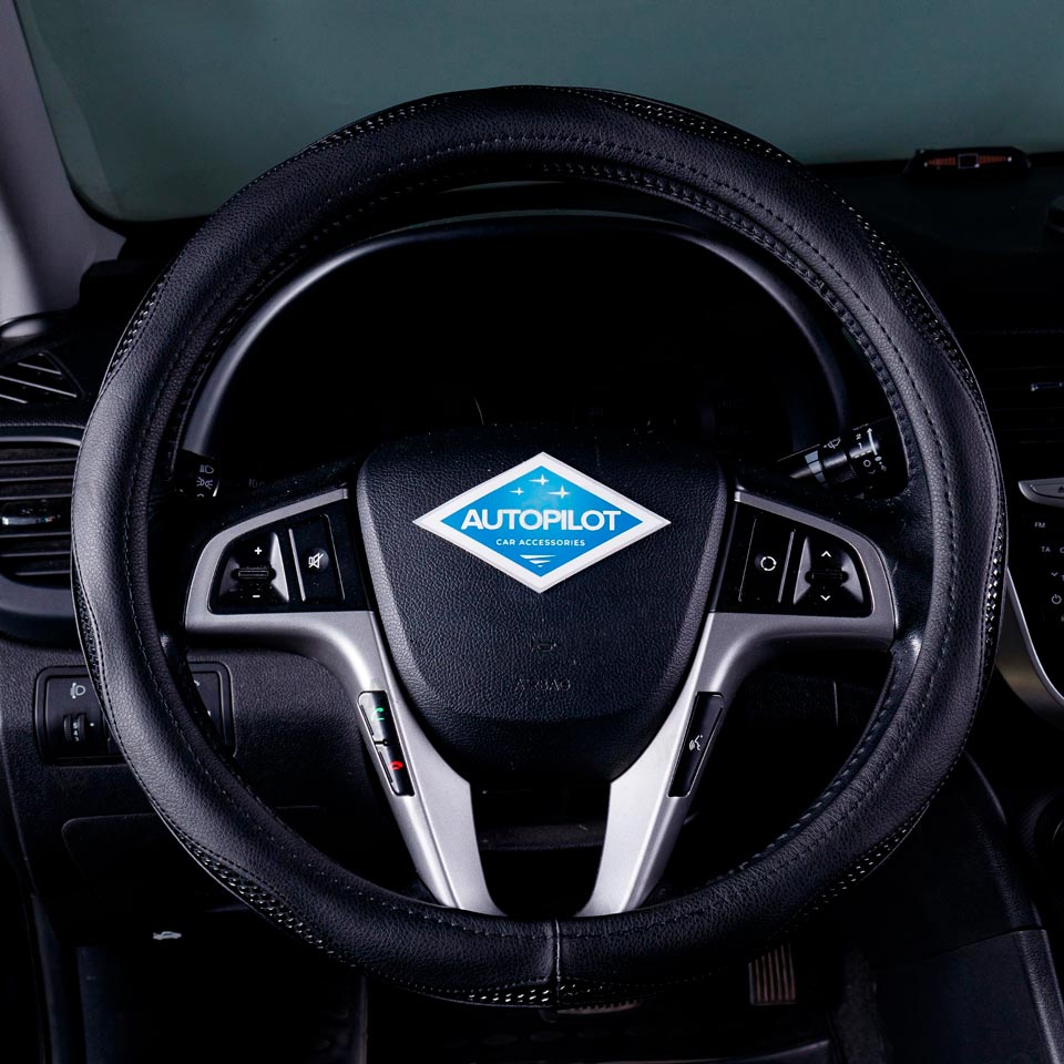 

Оплетка на руль Автопилот Hyundai-1183-BLW-017001 Хендай Старекс (2000-2004) минивэн, Черный