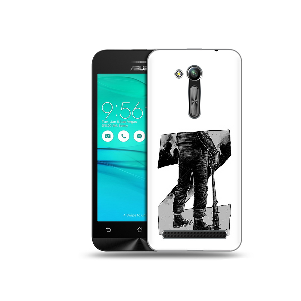 

Чехол MyPads Tocco для Asus ZenFone Go (ZB452KG) воин черно белый, Tocco