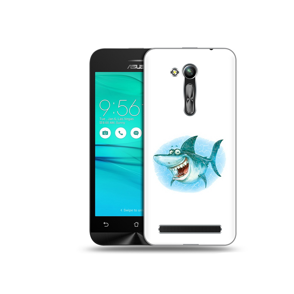 

Чехол MyPads Tocco для Asus ZenFone Go (ZB452KG) веселая акула, Прозрачный, Tocco
