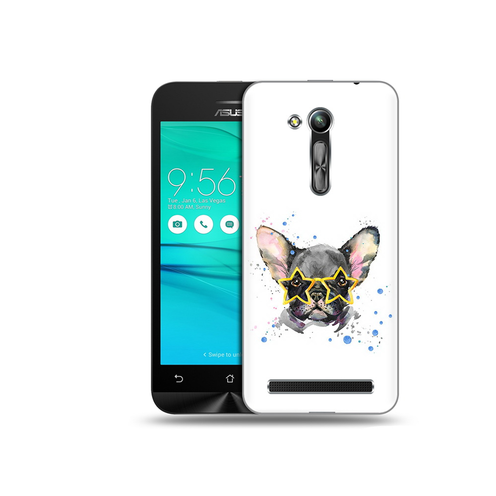 

Чехол MyPads Tocco для Asus ZenFone Go (ZB452KG) буля в очках, Прозрачный, Tocco