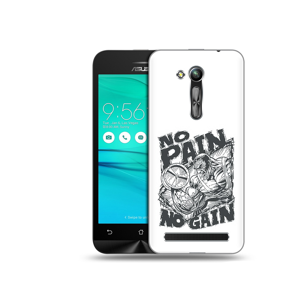 

Чехол MyPads Tocco для Asus ZenFone Go (ZB452KG) бодибилдинг тяжелая работа, Прозрачный, Tocco