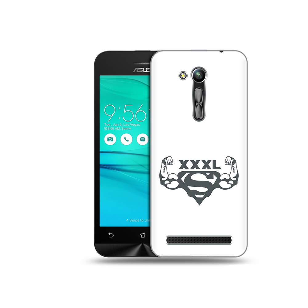 

Чехол MyPads Tocco для Asus ZenFone Go (ZB452KG) бодибилдинг супермен, Прозрачный, Tocco